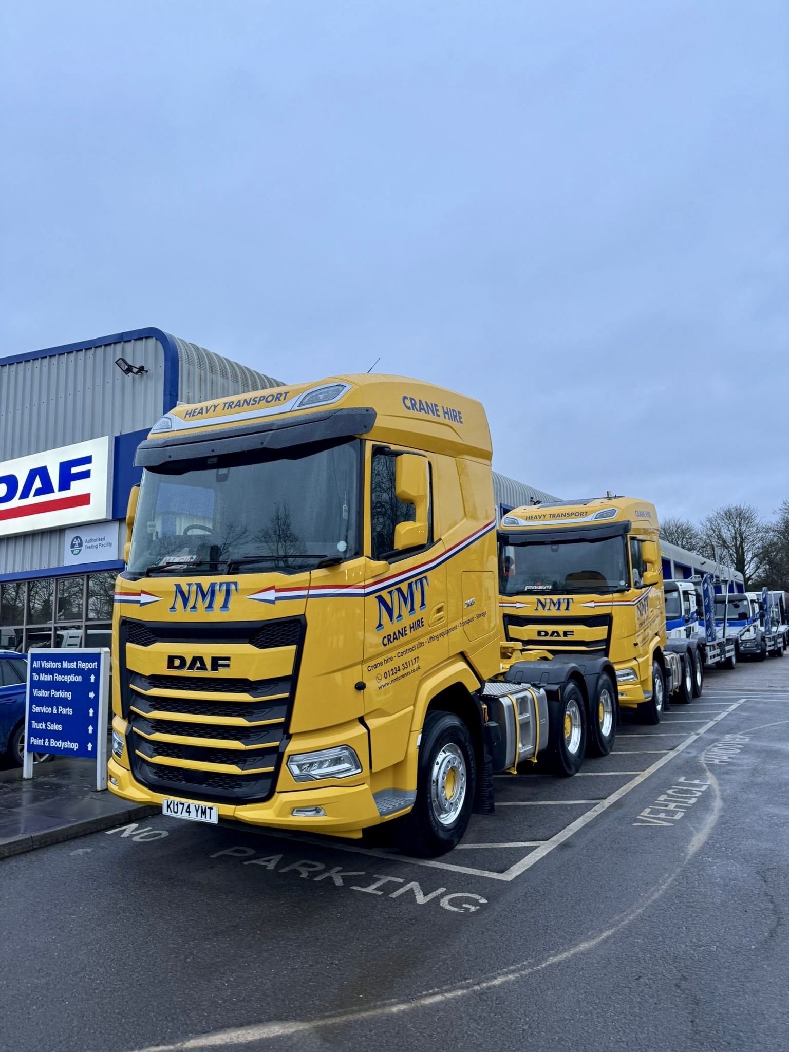 New Year, New Arrivals for NMT Crane Hire as investment continues with two new DAF XG’s